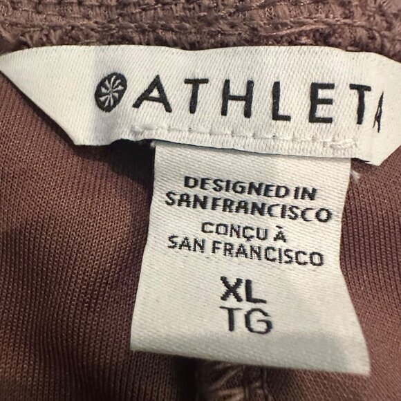 ATHLETA WOMENS NEW XL SEASOFT PANTS PANTALON TAN - Picture 6 of 9